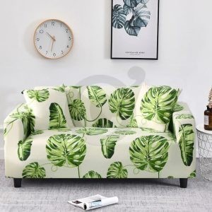 Housse de canapé tropicale en spandex
