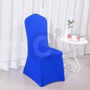housse de chaise mariage bleu