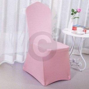 housse de chaise mariage rose