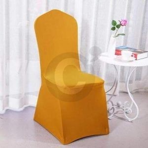 Housse de chaise ocre