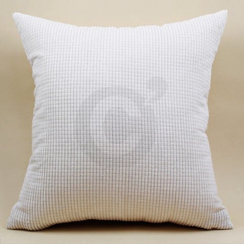 Housse de coussin 50x50cm blanc