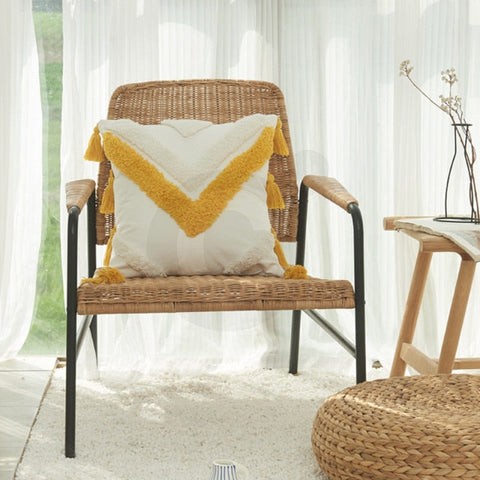 Housse de coussin à motif