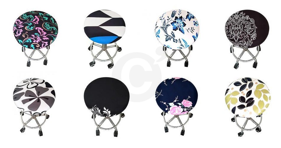 Styles divers de la Housse de Tabouret Rond